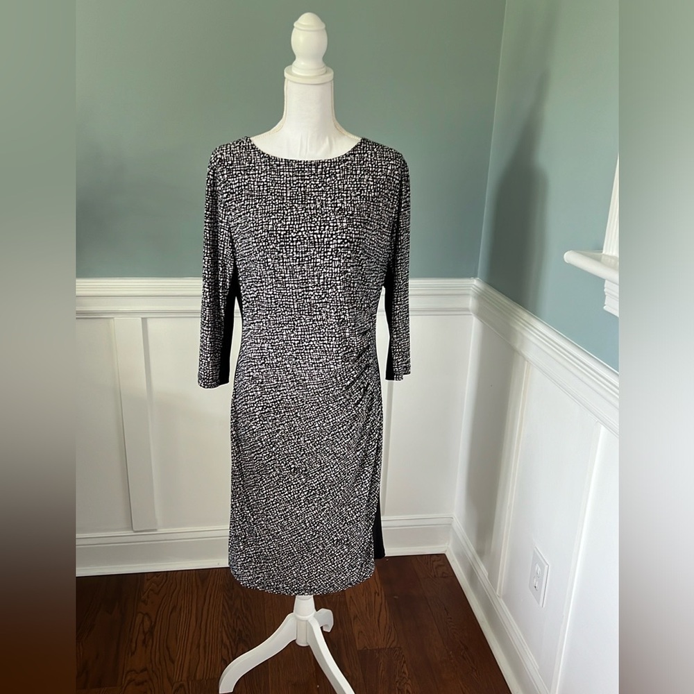 Ann Klein Dress. Black and white Size L.